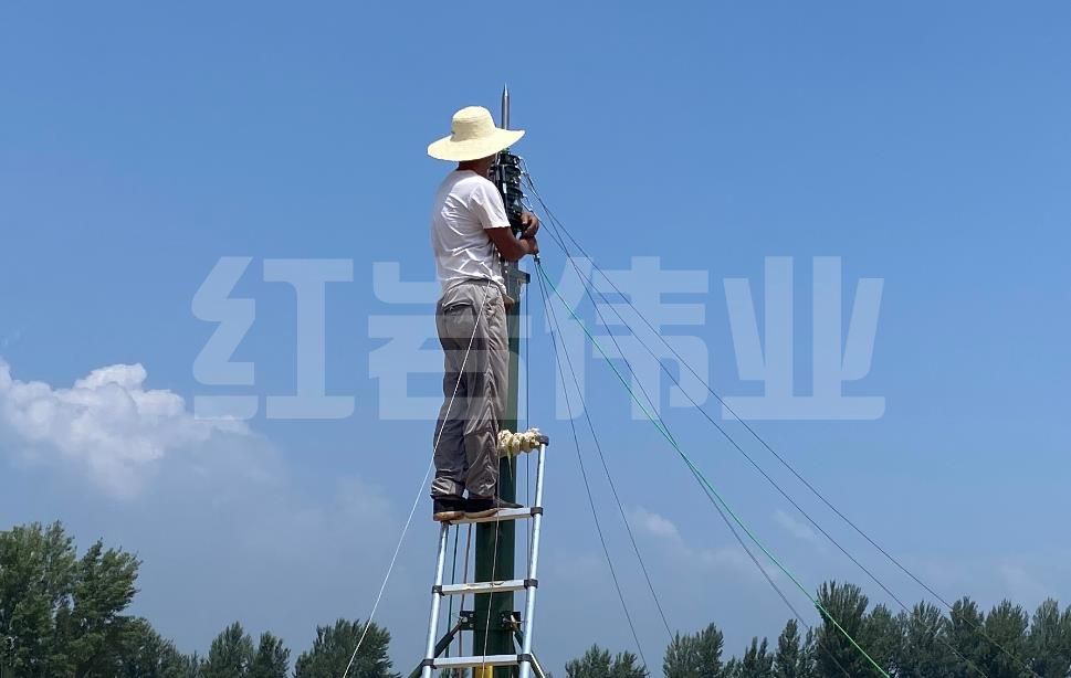 升降避雷针安装